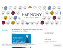 Tablet Screenshot of harmonyprovo.com